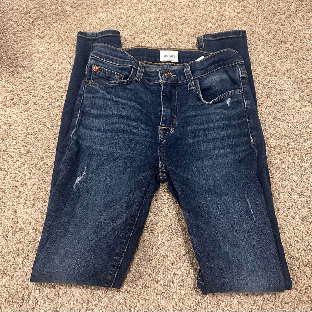 Hudson Jeans Women's Dark Blue Skinny Jeans